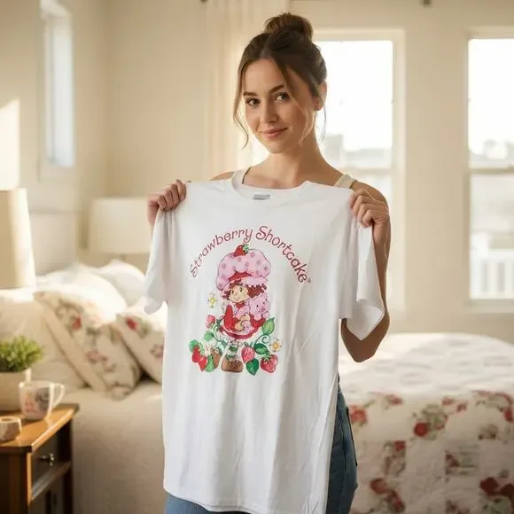 Strawberry Shortcake Women’s Graphic T‑Shirt – Size Medium – New With Tags - Picture 2 of 4